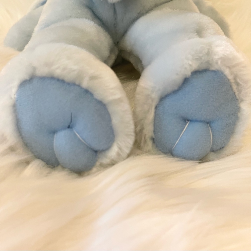 VTG Dan Dee Plush Light Blue Bunny Rabbit - Picture 4 of 6